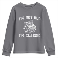 I'm Not Old I'm Classic Youth Sweatshirt Flathead V8 Engine Silhouette