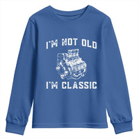 I'm Not Old I'm Classic Youth Sweatshirt Flathead V8 Engine Silhouette