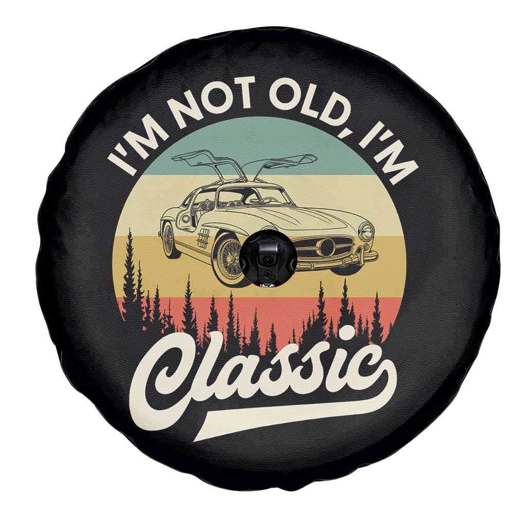 I'm Not Old I'm Classic Spare Tire Cover Retro Sports Car Euro Classic