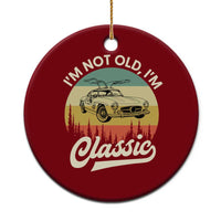 I'm Not Old I'm Classic Ceramic Ornament Retro Sports Car Euro Classic