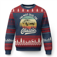 I'm Not Old I'm Classic Ugly Christmas Sweater Retro Sports Car Euro Classic