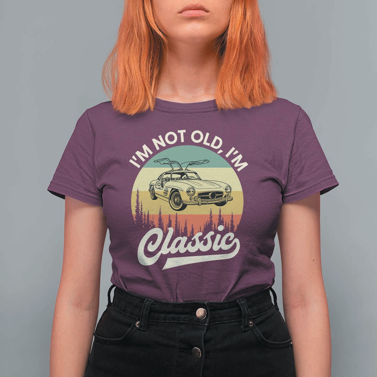 I'm Not Old I'm Classic T Shirt For Women Retro Sports Car Euro Classic