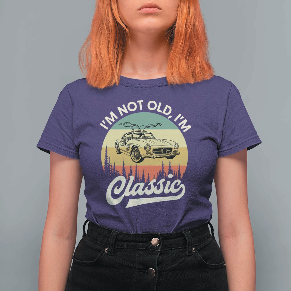 I'm Not Old I'm Classic T Shirt For Women Retro Sports Car Euro Classic