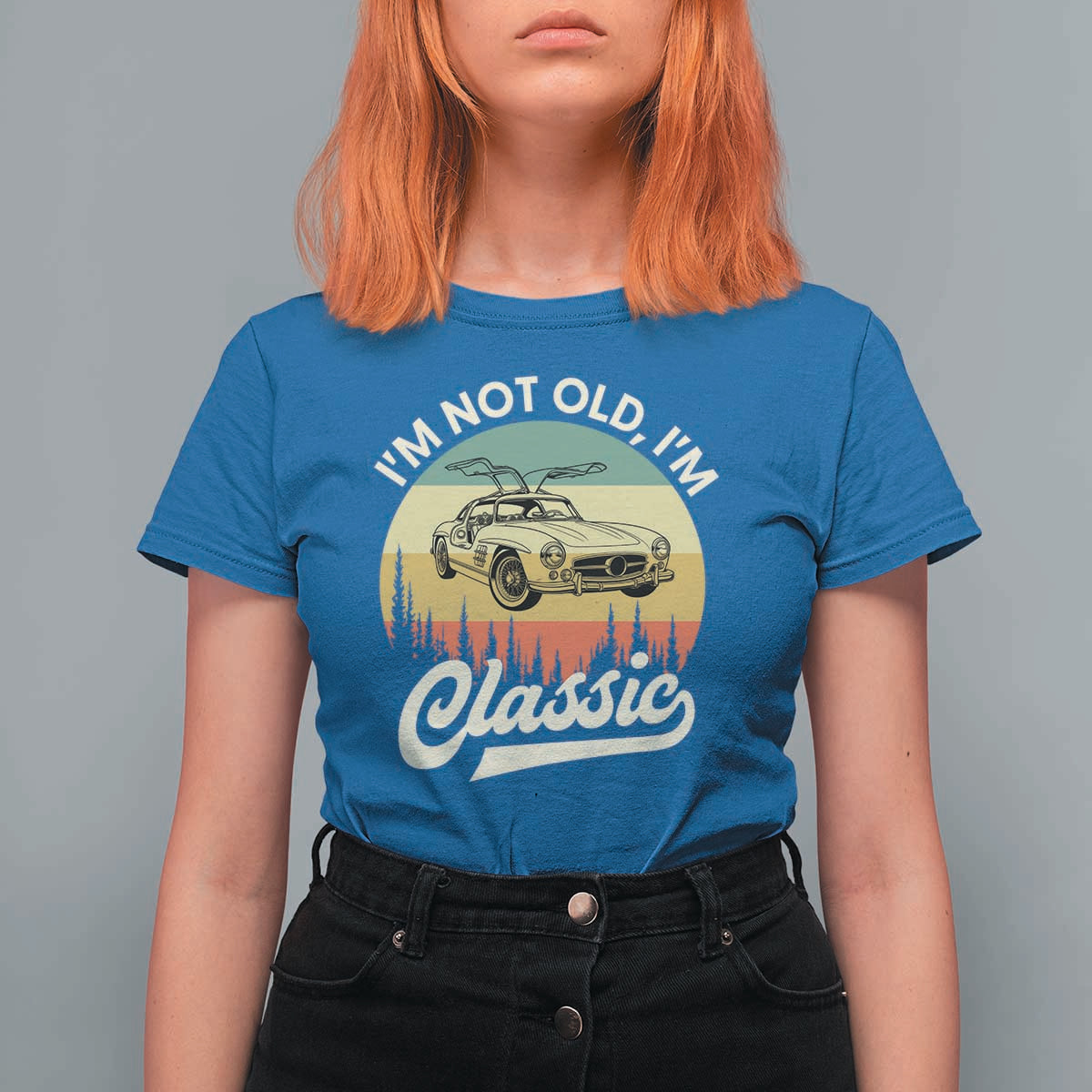 I'm Not Old I'm Classic T Shirt For Women Retro Sports Car Euro Classic