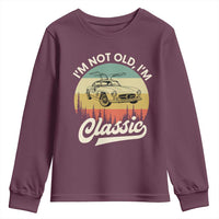 I'm Not Old I'm Classic Youth Sweatshirt Retro Sports Car Euro Classic