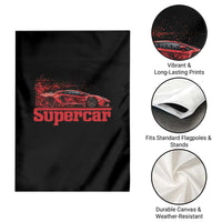 Supercar Exotic Italian Sports Car Graphic Garden Flag