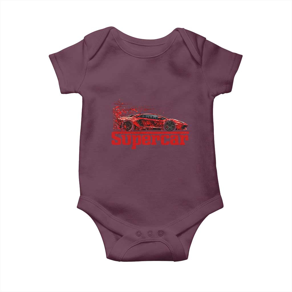 Supercar Exotic Italian Sports Car Graphic Baby Onesie