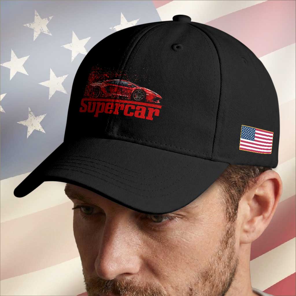 Supercar Exotic Italian Sports Car Graphic Baseball Cap