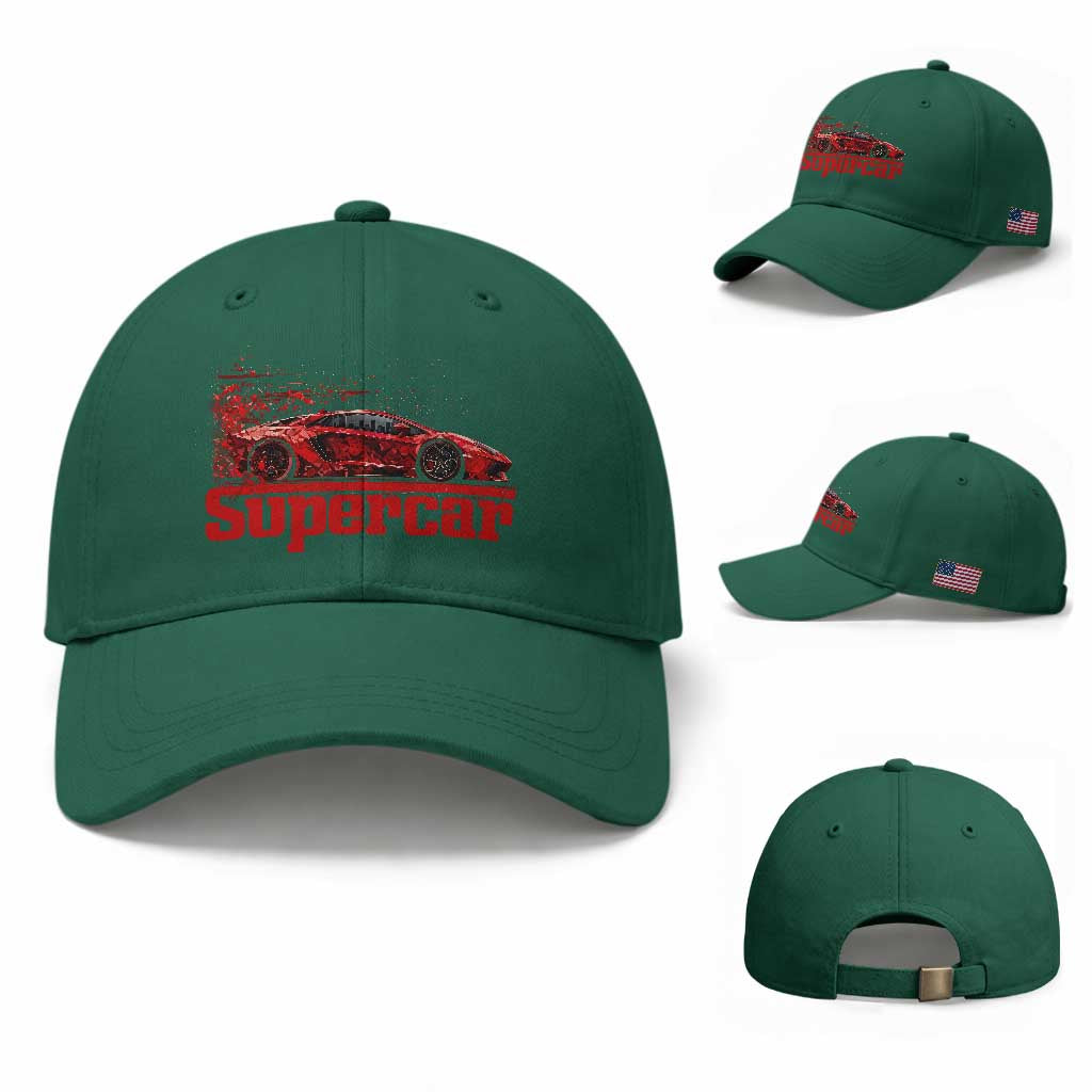 Supercar Exotic Italian Sports Car Graphic Baseball Cap