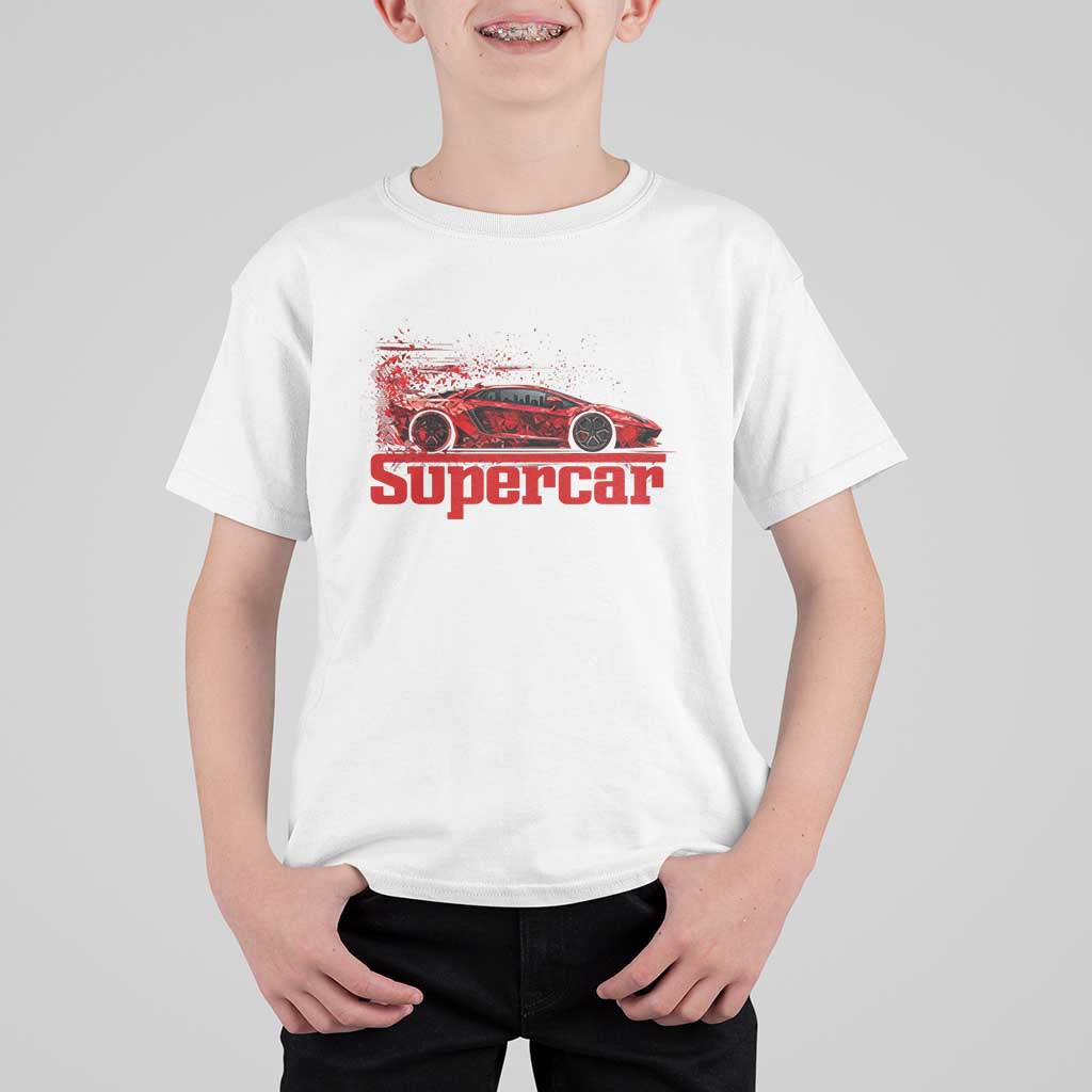 Supercar Exotic Italian Sports Car Graphic T Shirt For Kid