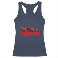 Supercar Exotic Italian Sports Car Graphic Racerback Tank Top
