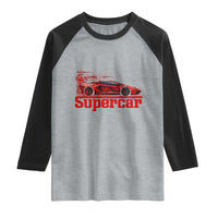 Supercar Exotic Italian Sports Car Graphic Raglan Shirt