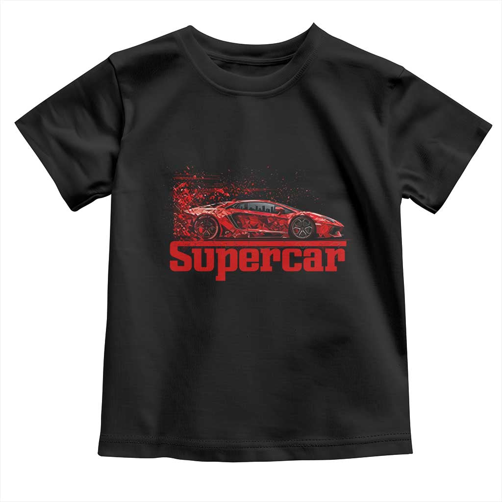 Supercar Exotic Italian Sports Car Graphic Toddler T Shirt