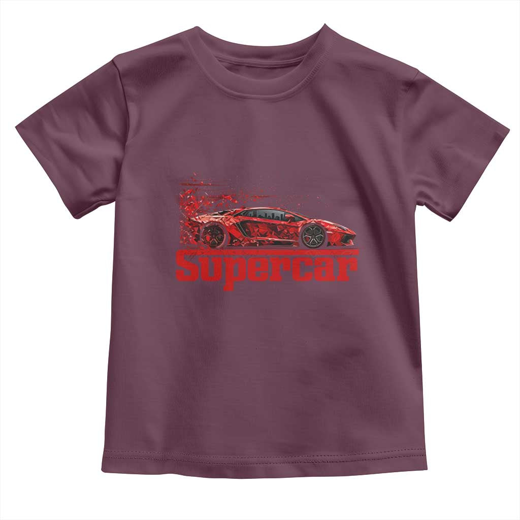 Supercar Exotic Italian Sports Car Graphic Toddler T Shirt