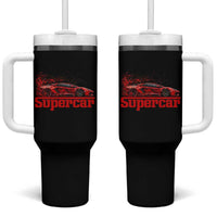 Supercar Exotic Italian Sports Car Graphic Tumbler With Handle