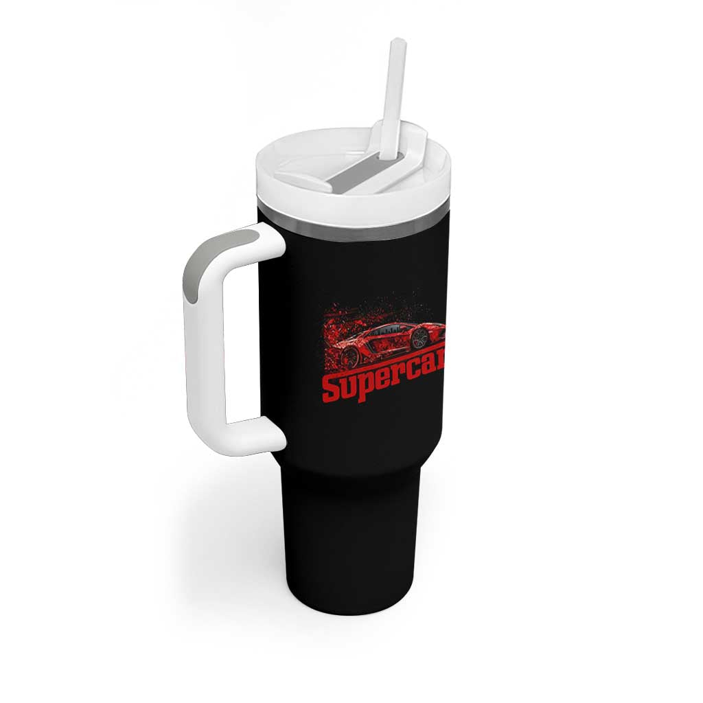 Supercar Exotic Italian Sports Car Graphic Tumbler With Handle
