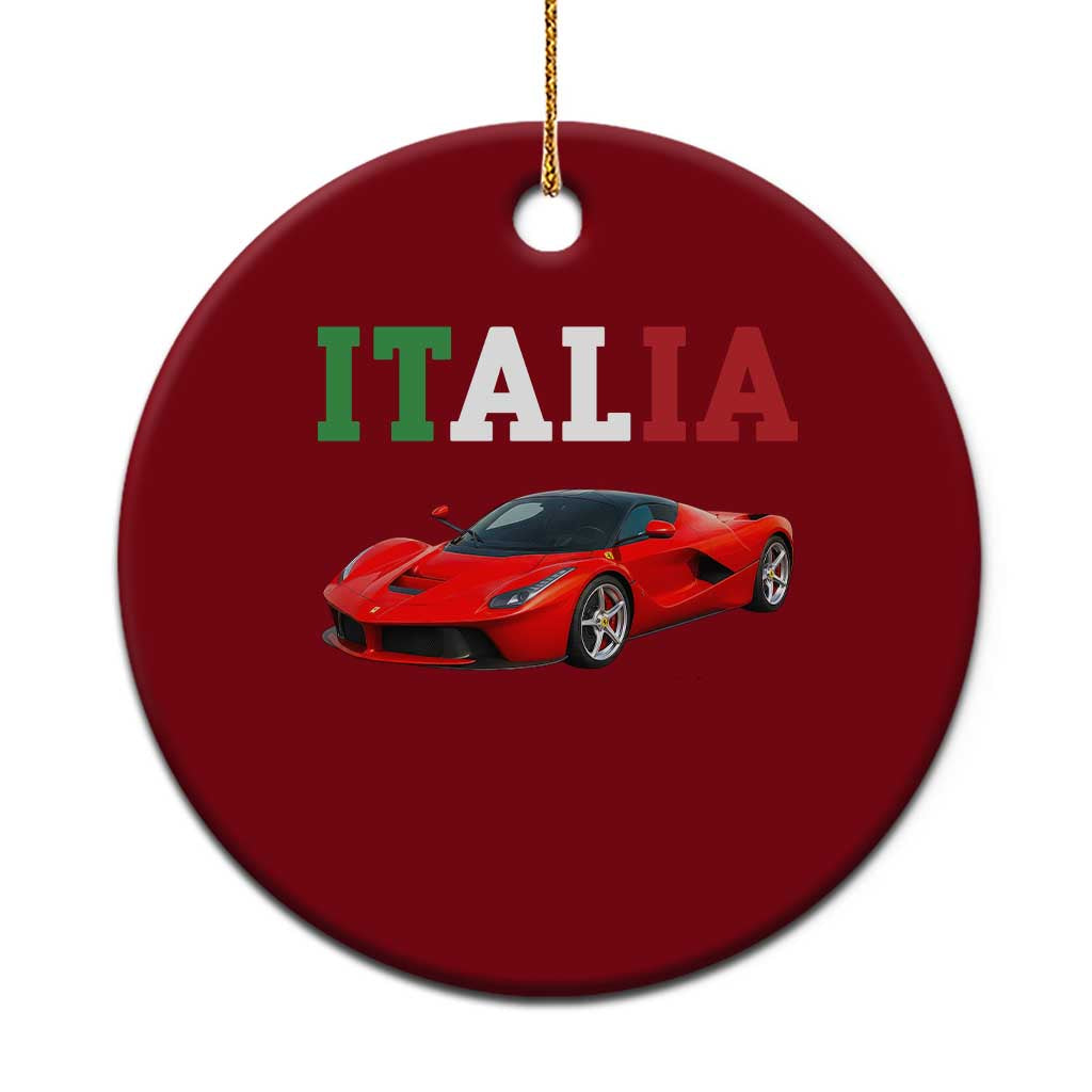 Fun Italian Exotic Supercar Ceramic Ornament