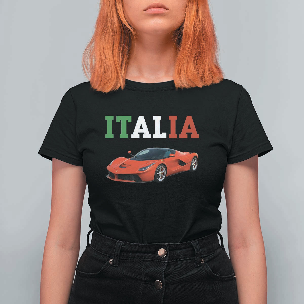 Fun Italian Exotic Supercar T Shirt For Women