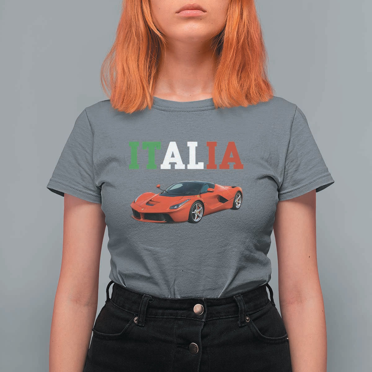 Fun Italian Exotic Supercar T Shirt For Women