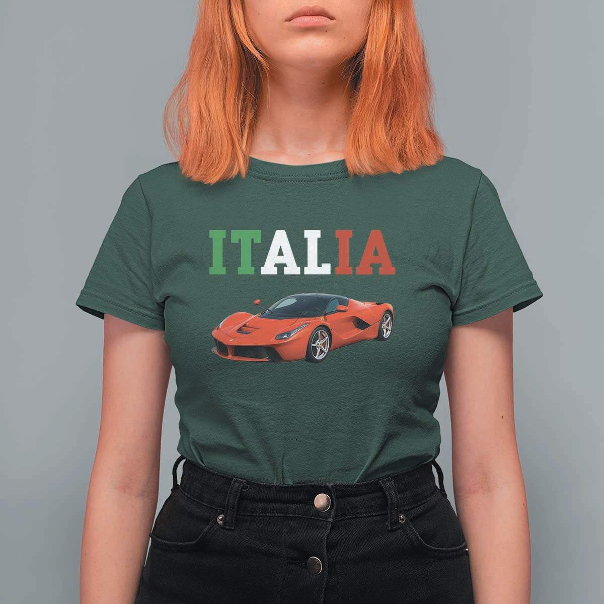 Fun Italian Exotic Supercar T Shirt For Women
