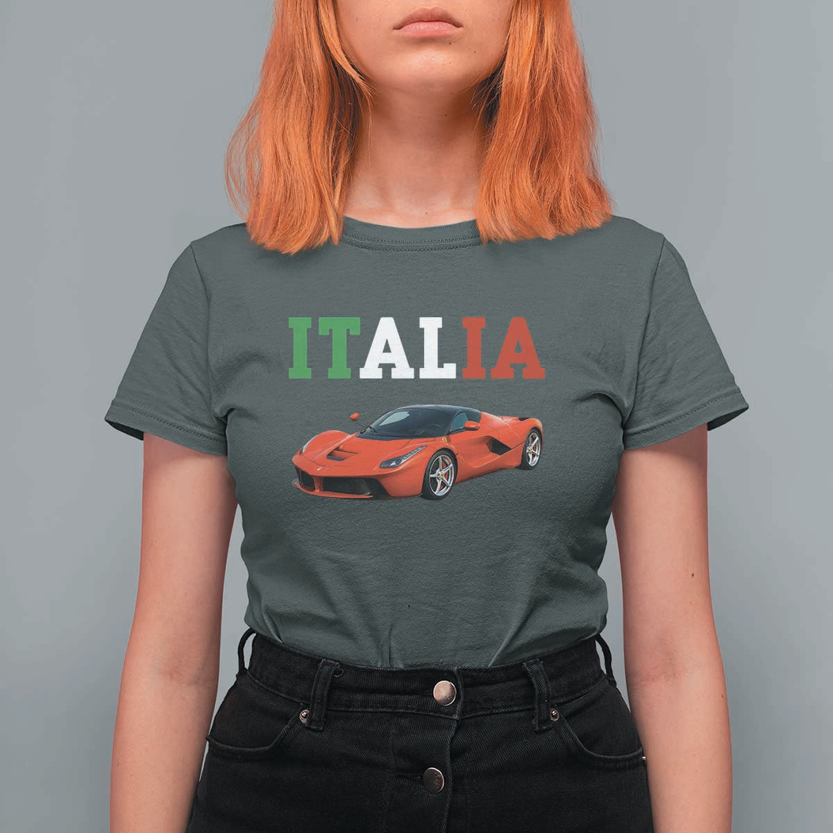 Fun Italian Exotic Supercar T Shirt For Women
