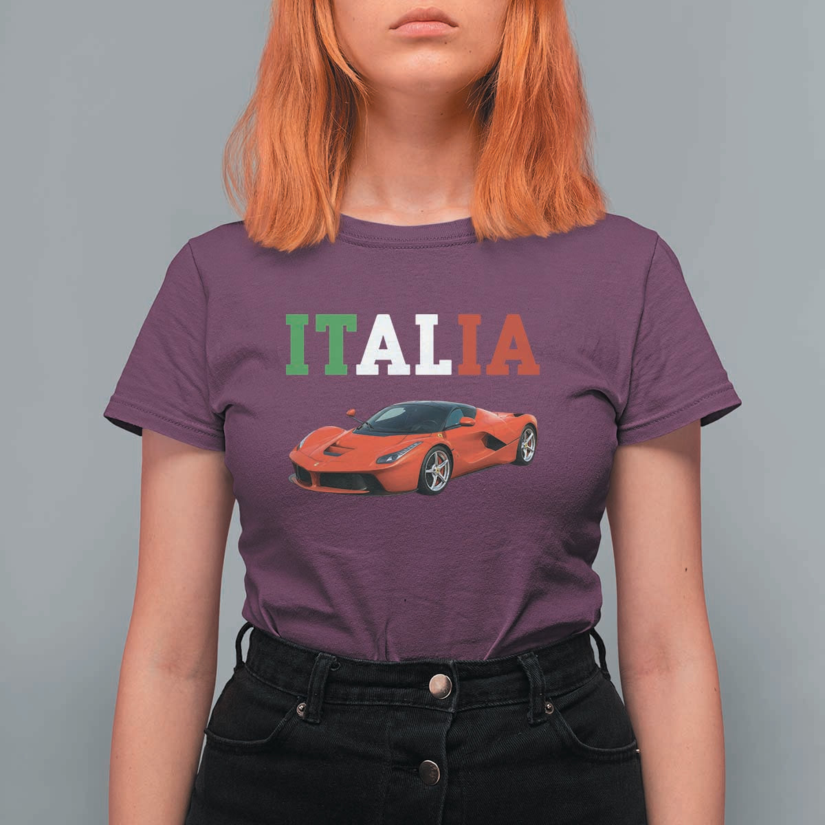 Fun Italian Exotic Supercar T Shirt For Women