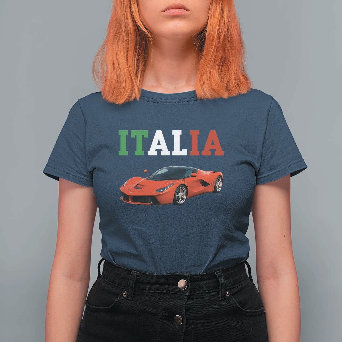 Fun Italian Exotic Supercar T Shirt For Women