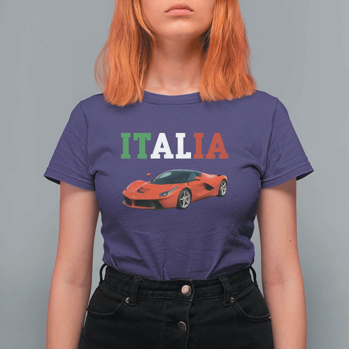 Fun Italian Exotic Supercar T Shirt For Women