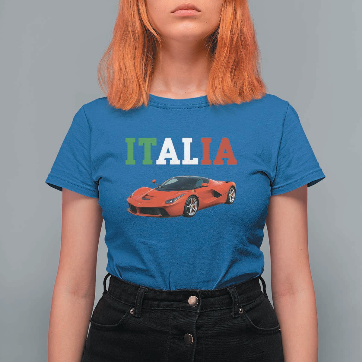 Fun Italian Exotic Supercar T Shirt For Women
