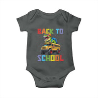 Bruh We Back Baby Onesie Funny Dinosaur Back To School Dinosaur