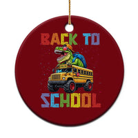 Bruh We Back Ceramic Ornament Funny Dinosaur Back To School Dinosaur