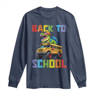 Bruh We Back Long Sleeve Shirt Funny Dinosaur Back To School Dinosaur