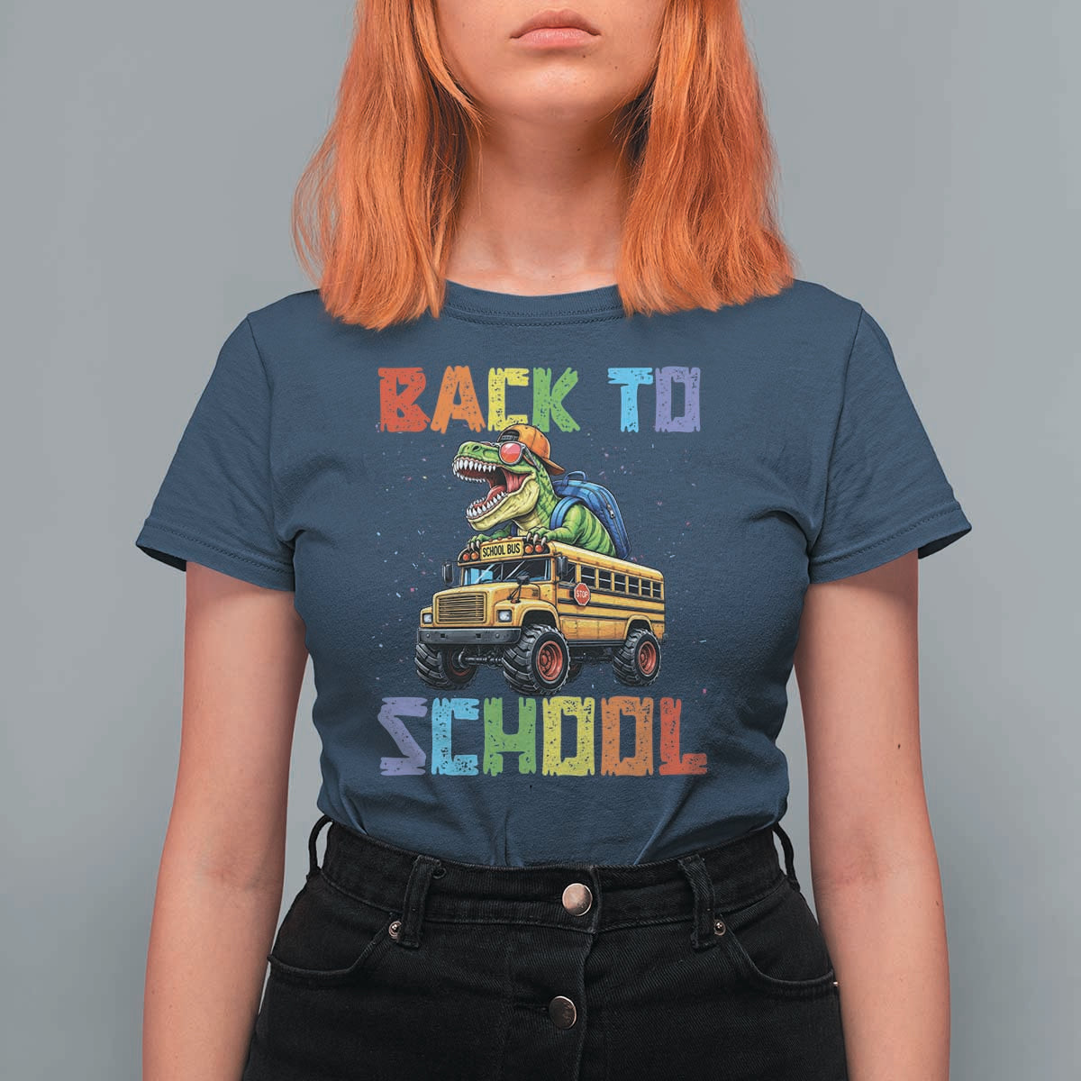 Bruh We Back T Shirt For Women Funny Dinosaur Back To School Dinosaur
