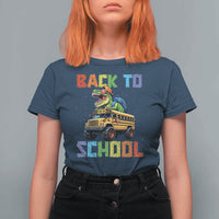 Bruh We Back T Shirt For Women Funny Dinosaur Back To School Dinosaur