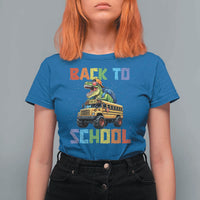 Bruh We Back T Shirt For Women Funny Dinosaur Back To School Dinosaur