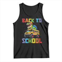 Bruh We Back Tank Top Funny Dinosaur Back To School Dinosaur