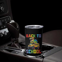 Bruh We Back Tumbler Cup Funny Dinosaur Back To School Dinosaur