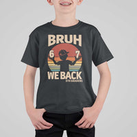 Bruh We Back T Shirt For Kid Back to School 5th Grade 6 7 First Day School