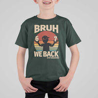 Bruh We Back T Shirt For Kid Back to School 5th Grade 6 7 First Day School