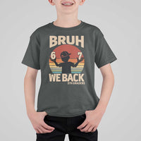 Bruh We Back T Shirt For Kid Back to School 5th Grade 6 7 First Day School