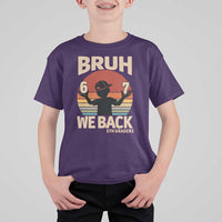 Bruh We Back T Shirt For Kid Back to School 5th Grade 6 7 First Day School