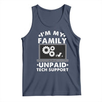 I Am My Familys Unpaid Tech Support Tank Top Funny Computer IT Nerd Humor - Wonder Print Shop