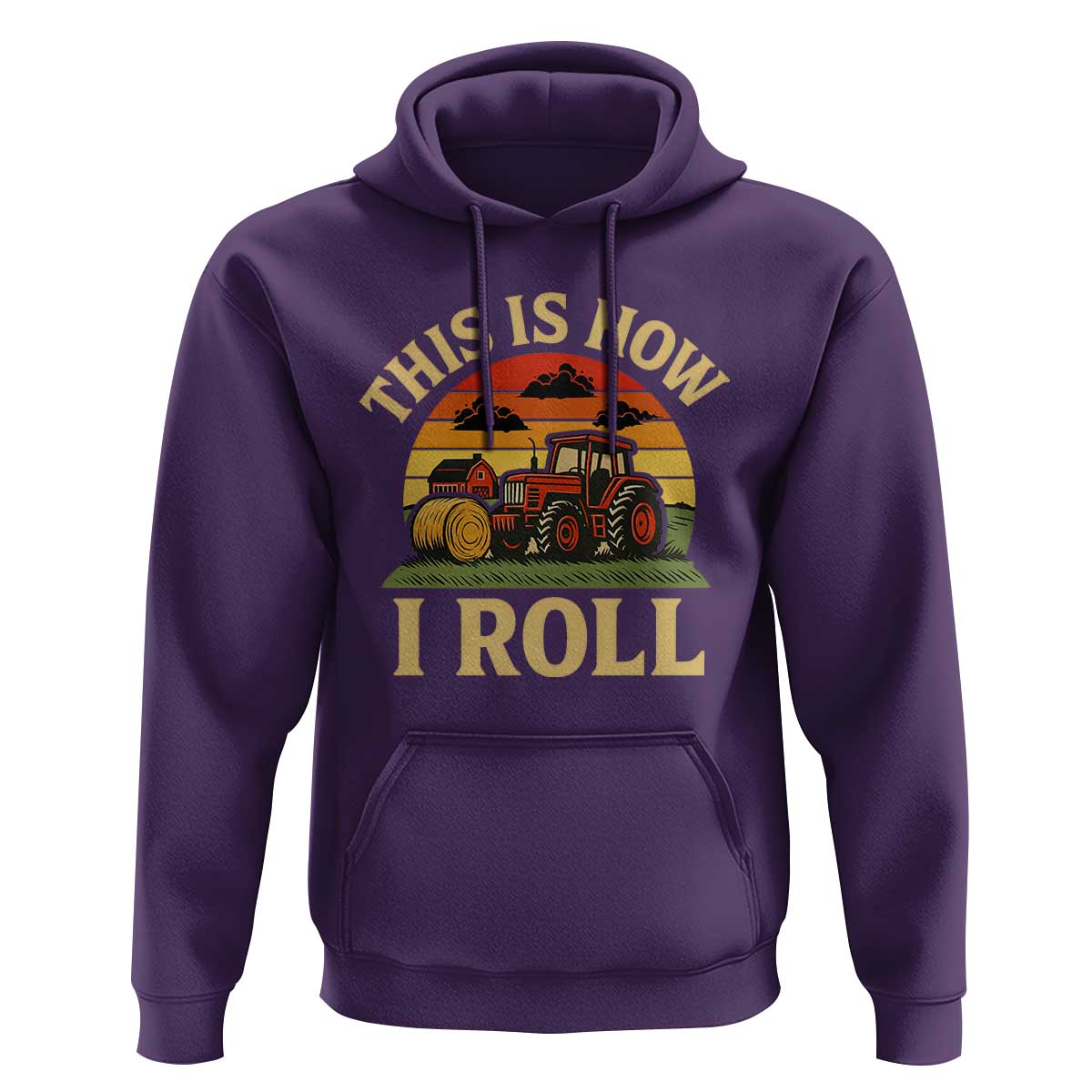 Funny Farming Tractor Hoodie This Is How I Roll Farmer - Wonder Print Shop