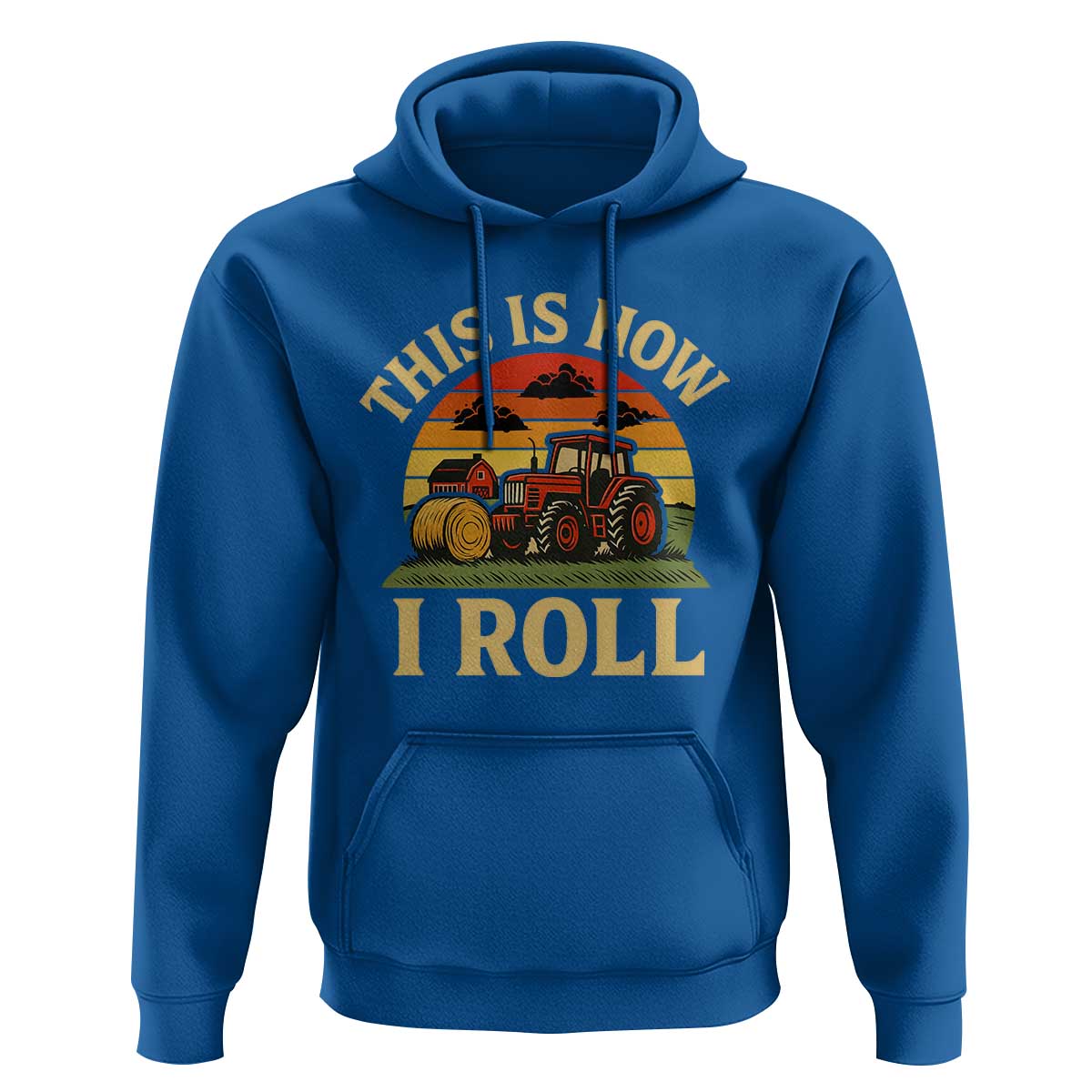 Funny Farming Tractor Hoodie This Is How I Roll Farmer - Wonder Print Shop