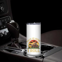Funny Farming Tractor Skinny Tumbler This Is How I Roll Farmer
