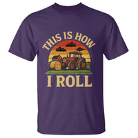 Funny Farming Tractor T Shirt This Is How I Roll Farmer - Wonder Print Shop