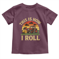 Funny Farming Tractor Toddler T Shirt This Is How I Roll Farmer - Wonder Print Shop