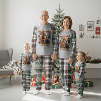 Funny Skeleton Electrician Plaid Pajama Set Pullin Wire Til I Retire Labor Day - Wonder Print Shop