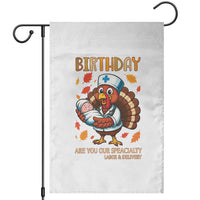 Thanksgiving Turkey Nurse Garden Flag Labor and Delivery Birthday Specialty - Wonder Print Shop