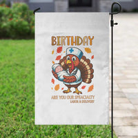 Thanksgiving Turkey Nurse Garden Flag Labor and Delivery Birthday Specialty - Wonder Print Shop